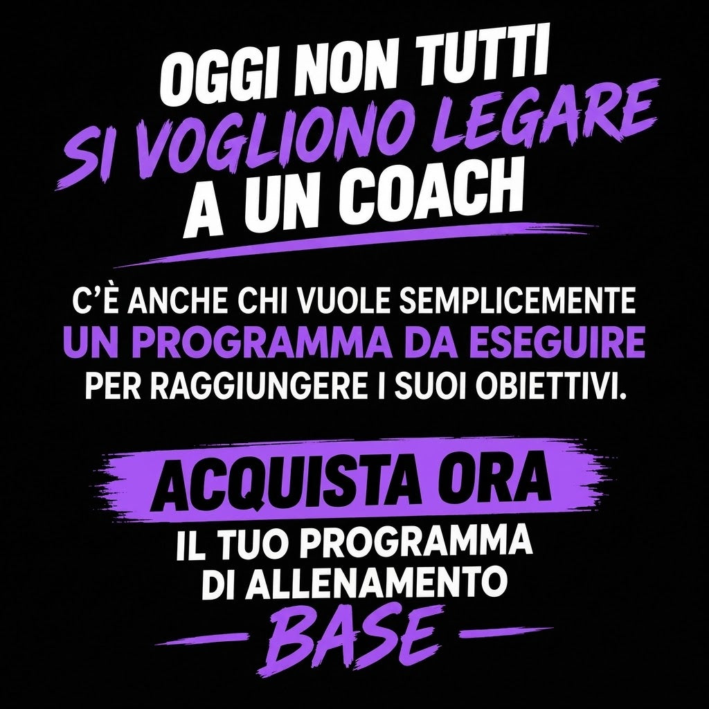 Piano Start Fitness: Allenamento + Nutrizione BASE